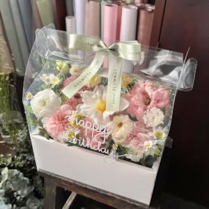 hộp hoa trong suốt