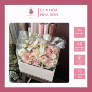 BOX HOA PASTEL MỪNG SINH NHẬT – HẺM NHÀ BOO | HOA TẶNG NGỌT NGÀO, THANH LỊCH