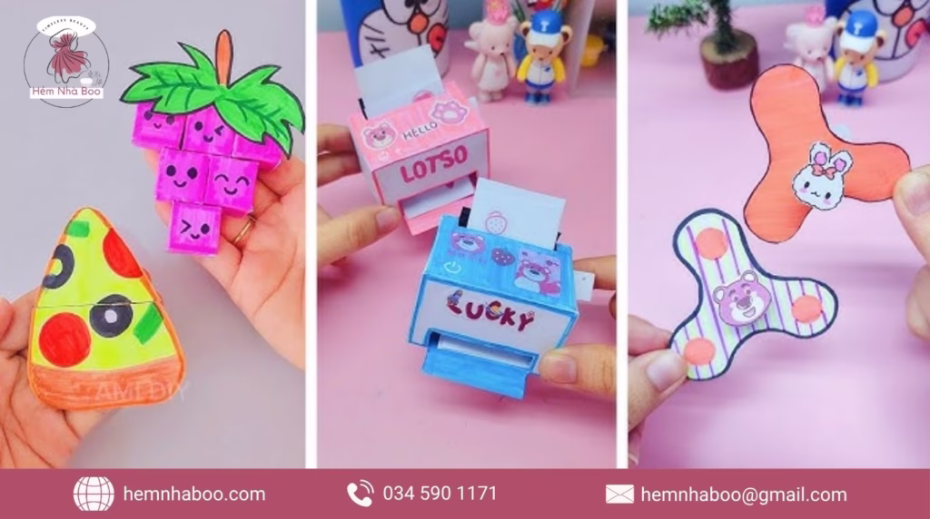 Ý tưởng đồ chơi giấy sáng tạo