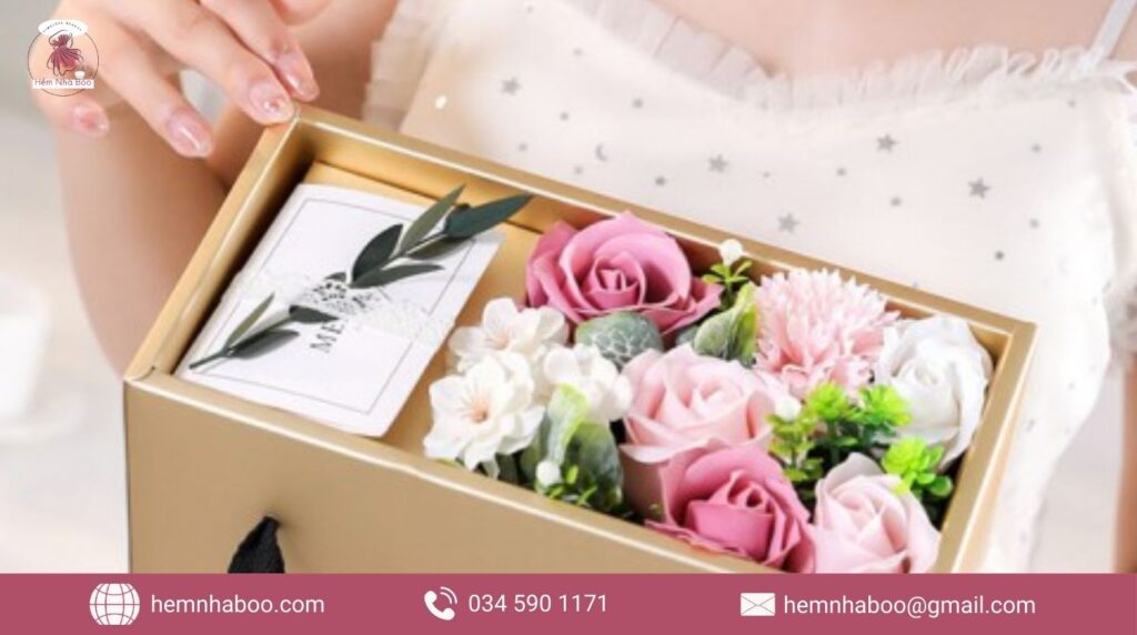 Cách lựa chọn box hoa sáp sang trọng tinh tế