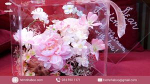 Box hoa lụa tinh tế Hẻm Nhà Boo