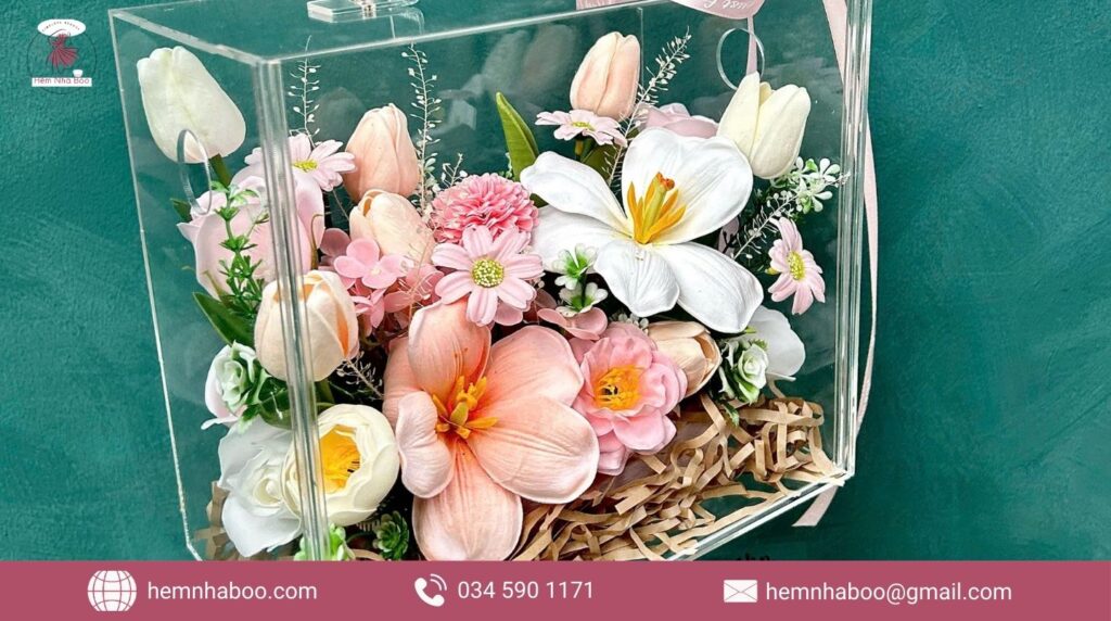 Box hoa tulip sang trọng Hẻm Nhà Boo