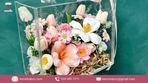 Box hoa tulip sang trọng Hẻm Nhà Boo