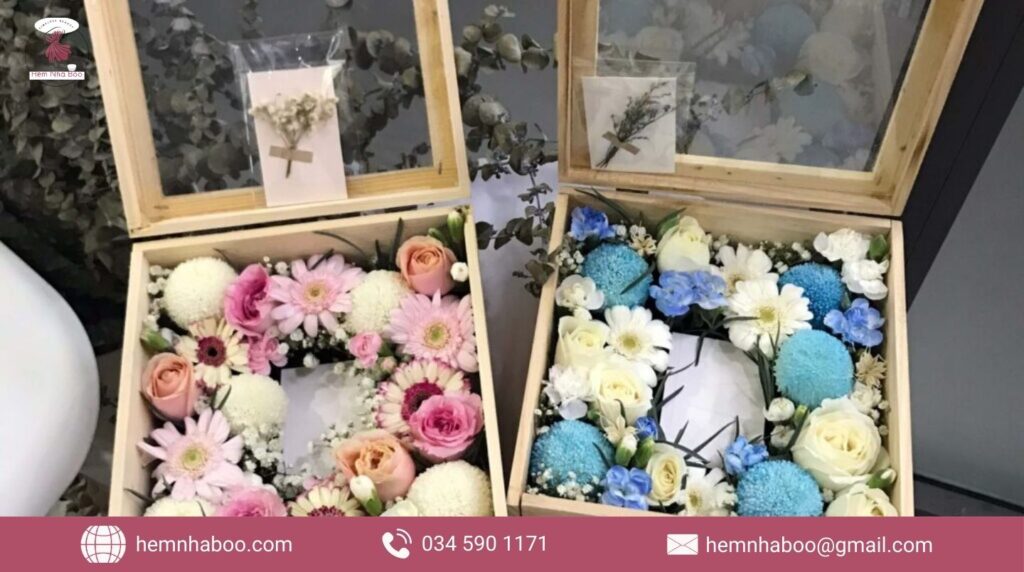 Box hoa tươi sang trọng - Hẻm Nhà Boo