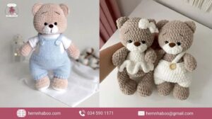 Gấu bông bằng len – món quà thủ công tinh tế