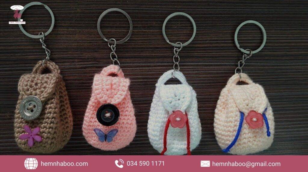 Hướng dẫn làm móc khoá len đẹp, sáng tạo và dễ thực hiện