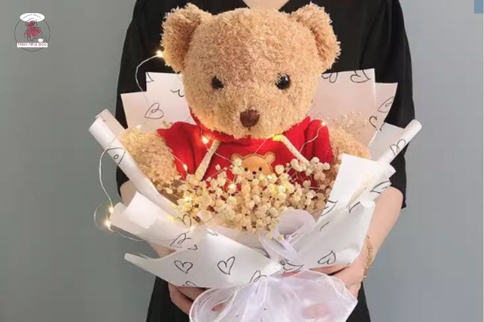 Ý nghĩa gấu bông bông hoa trong tình bạn